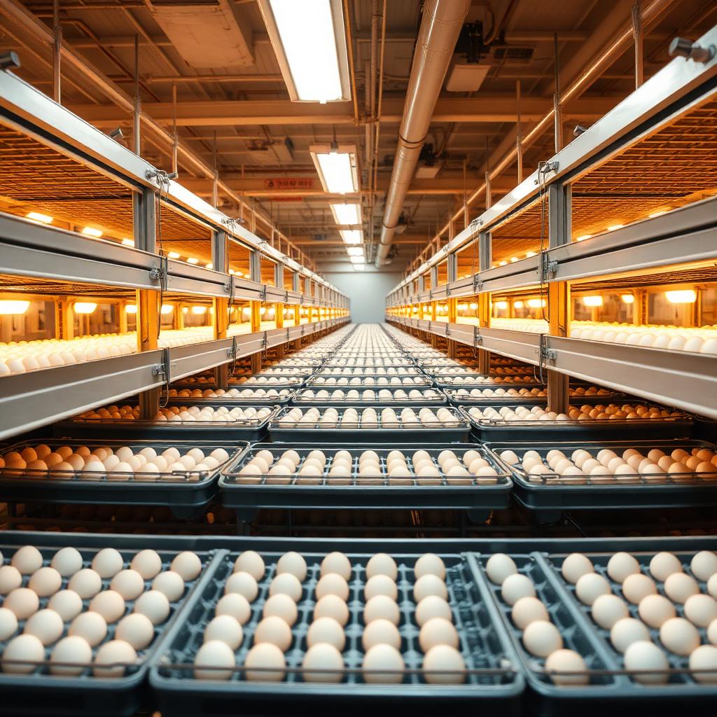 Modern egg incubation facility